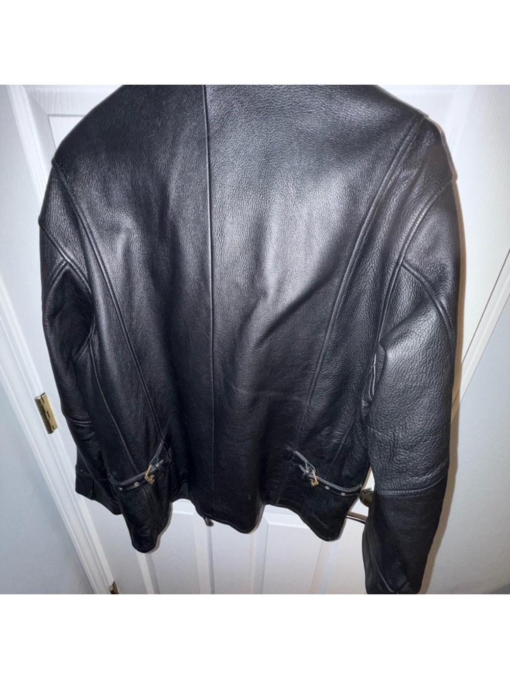 Eddie Bauer Medium Tall Black Leather Jacket